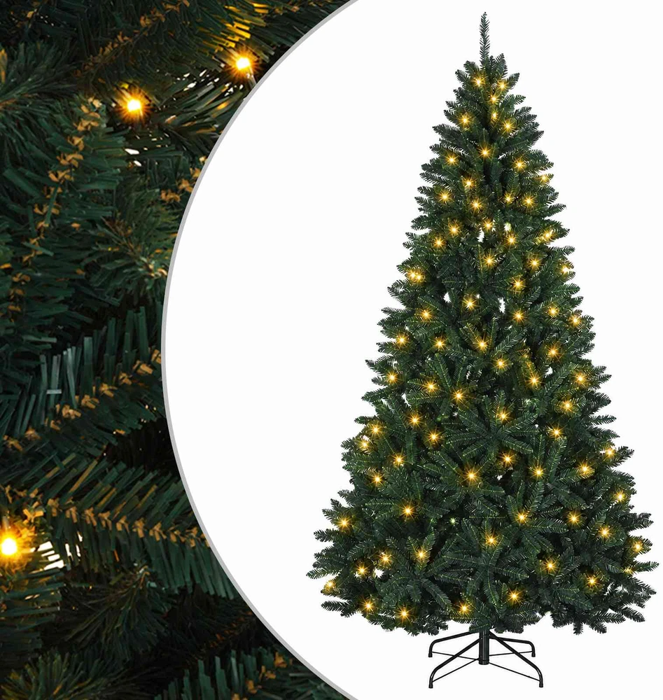 Dirbtinė Sulankstoma Kalėdų Eglutė 270 cm 600 LED Šilta balta