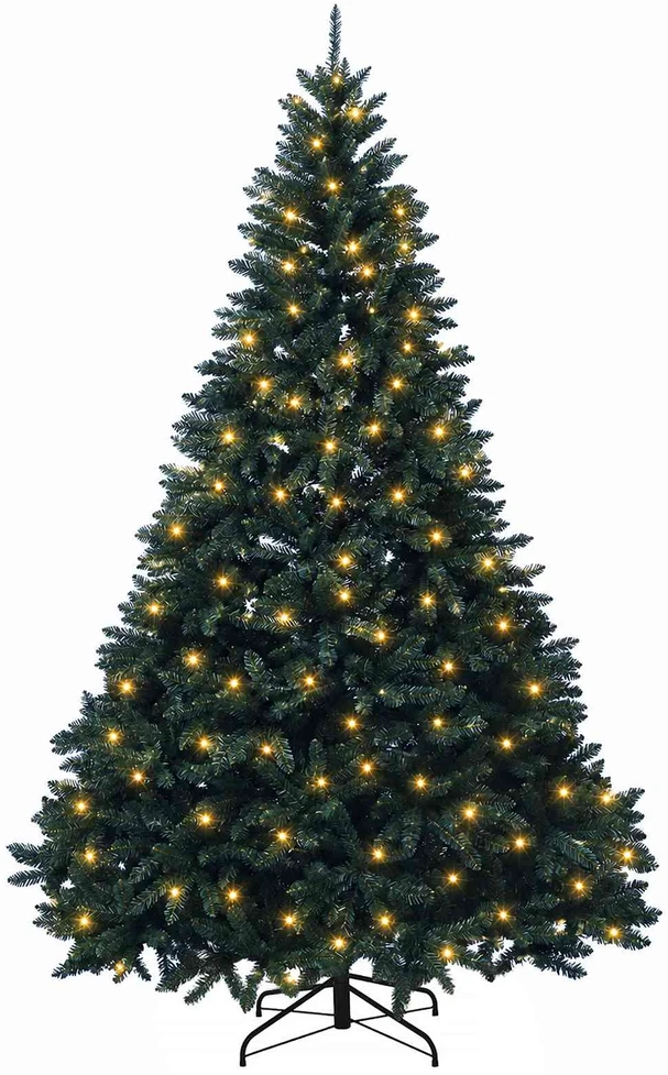 Dirbtinė Sulankstoma Kalėdų Eglutė 270 cm 600 LED Šilta balta