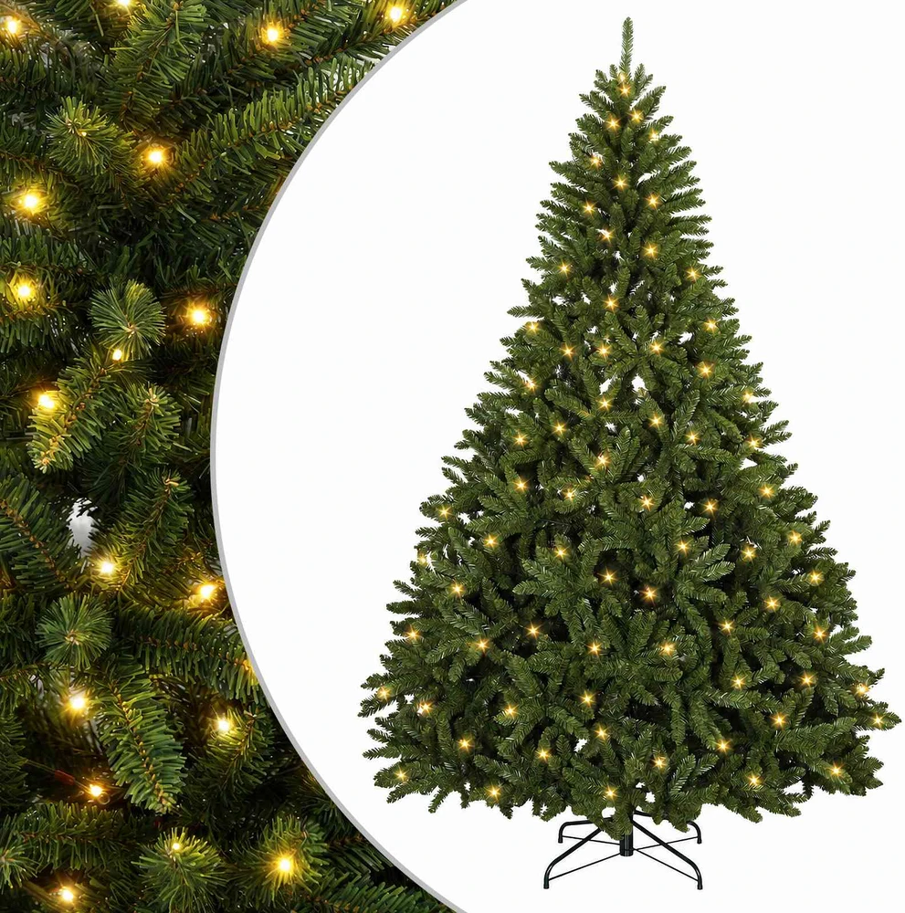 Dirbtinė Sulankstoma Kalėdų Eglutė 270 cm 600 LED Šilta balta