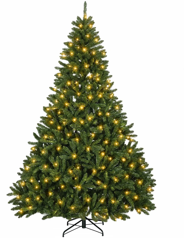Dirbtinė Sulankstoma Kalėdų Eglutė 300 cm 300 LED Šilta balta