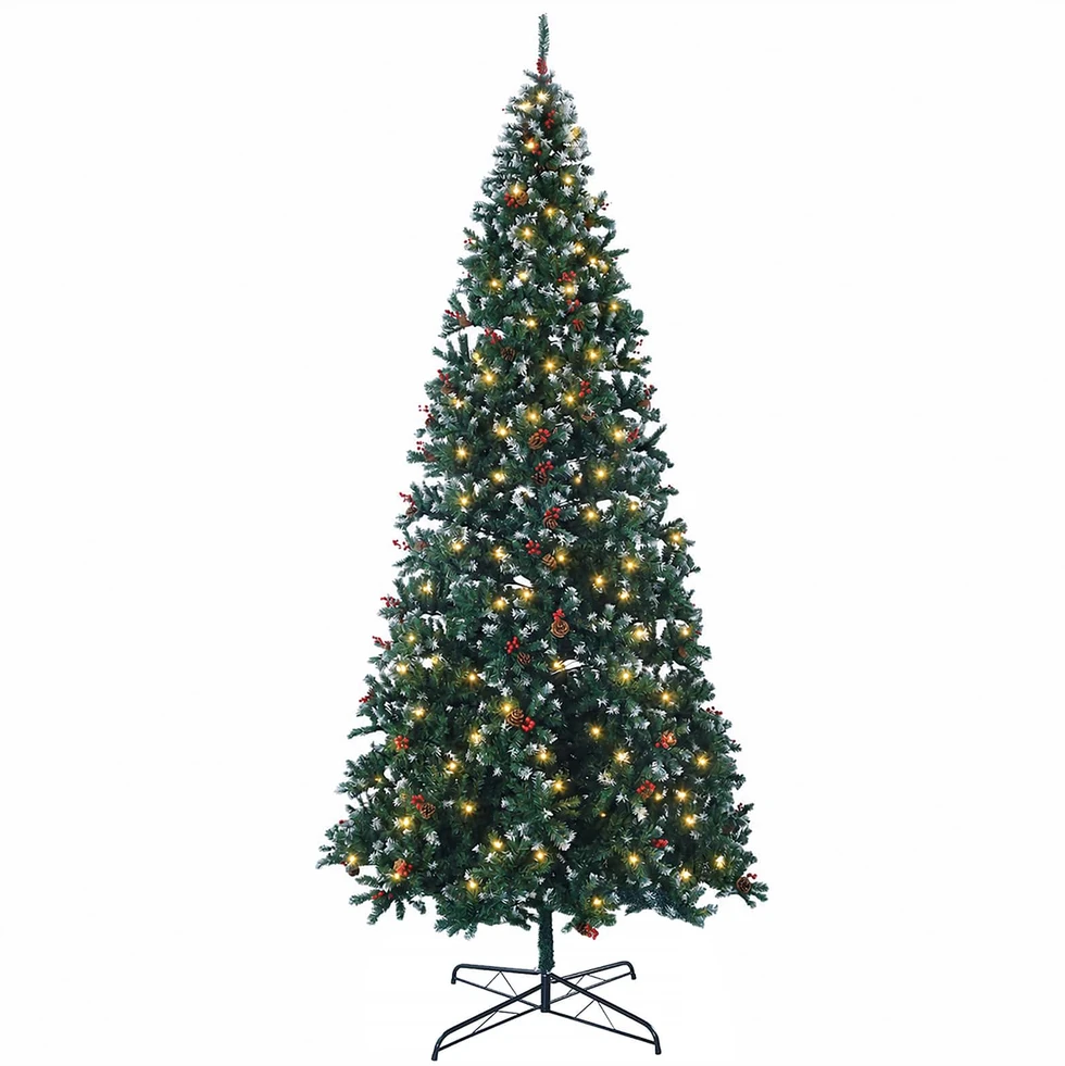 Dirbtinė Sulankstoma Kalėdų Eglutė 500 cm 900 LED Šilta balta