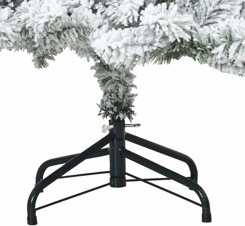 Dirbtinė Sulankstoma Kalėdų Eglutė Balta 150 cm PVC ir Plienas