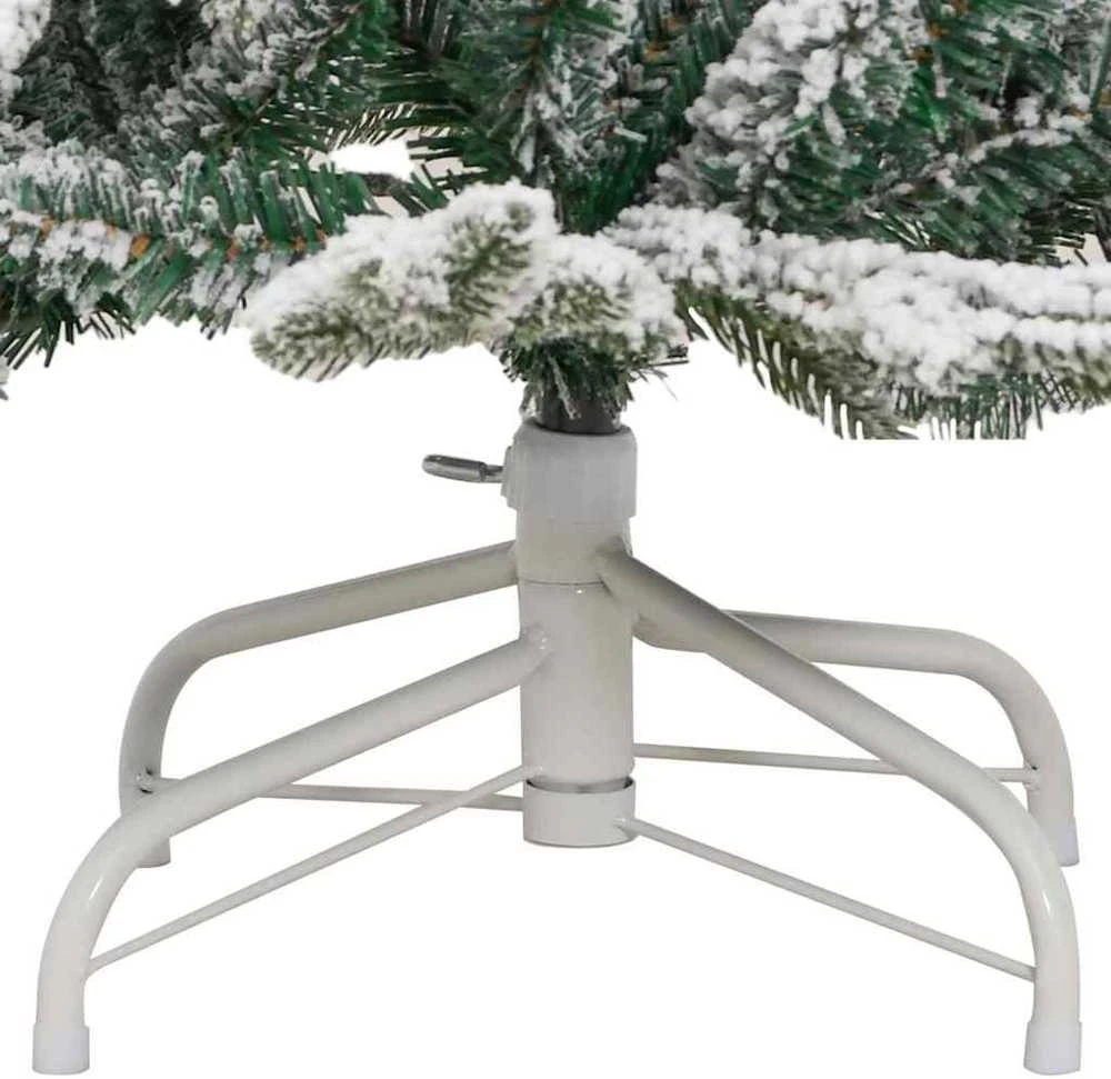 Dirbtinė Sulankstoma Kalėdų Eglutė Balta 150 cm PE ir PVC