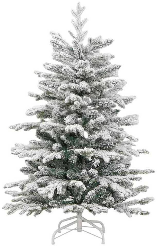 Dirbtinė Sulankstoma Kalėdų Eglutė Balta 150 cm PE ir PVC