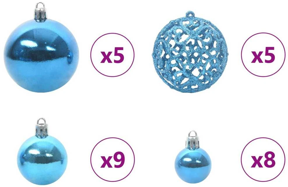 Dirbtinė Sulankstoma Kalėdų Eglutė Balta 150 cm PVC ir Plienas