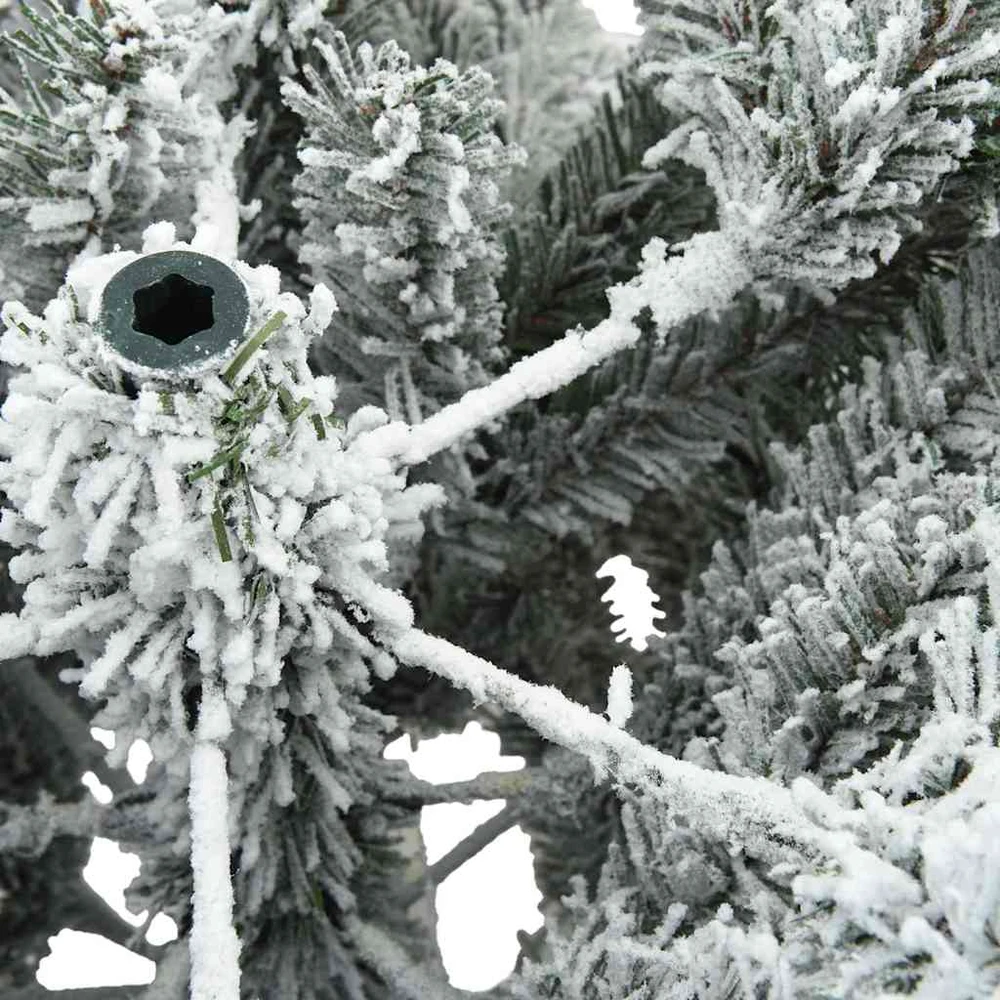Dirbtinė Sulankstoma Kalėdų Eglutė Balta 150 cm PVC ir Plienas