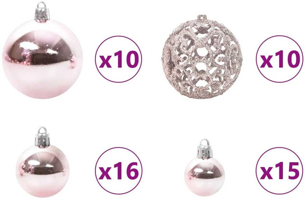 Dirbtinė Sulankstoma Kalėdų Eglutė Balta 210 cm PVC ir Plienas