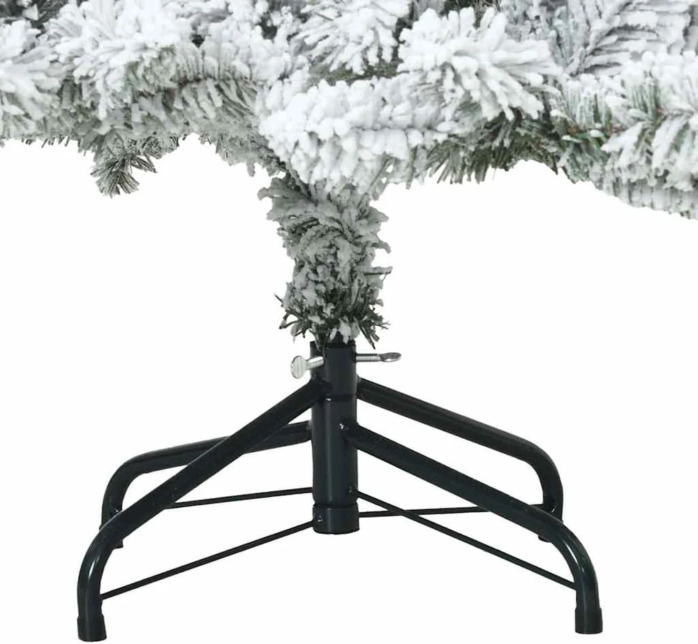 Dirbtinė Sulankstoma Kalėdų Eglutė Balta 150 cm PVC ir Plienas