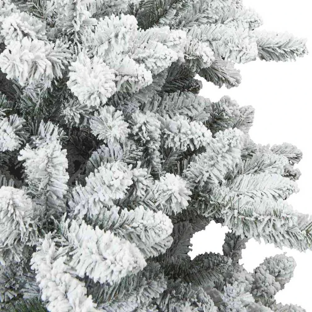 Dirbtinė Sulankstoma Kalėdų Eglutė Balta 150 cm PVC ir Plienas