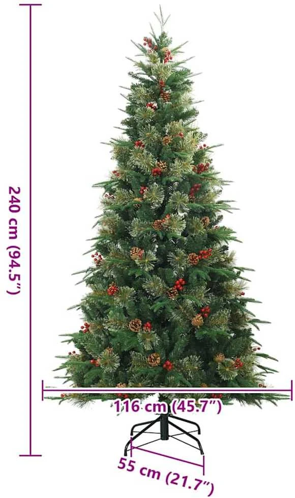 Dirbtinė Sulankstoma Kalėdų Eglutė Žalia 240 cm