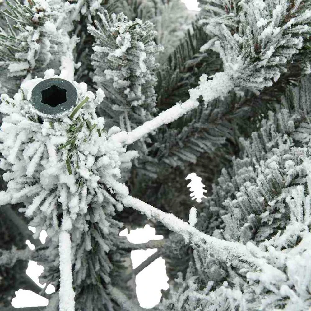 Dirbtinė Sulankstoma Kalėdų Eglutė Balta 150 cm PVC ir Plienas