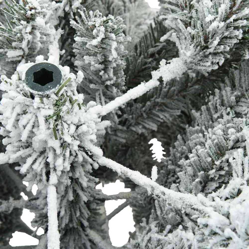 Dirbtinė Sulankstoma Kalėdų Eglutė Balta 240 cm PVC ir Plienas