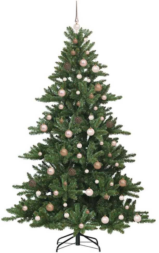 Dirbtinė Sulankstoma Kalėdų Eglutė su 300 LED Žalia 210 cm PVC