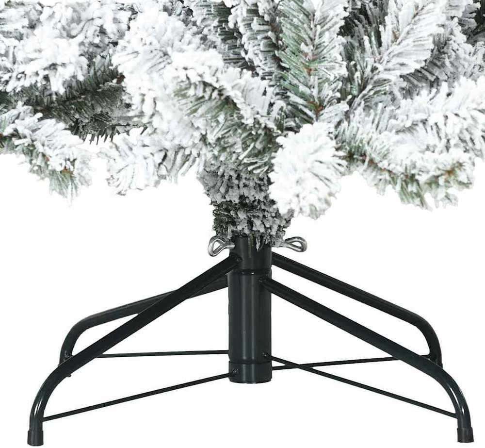 Dirbtinė Sulankstoma Kalėdų Eglutė Balta 240 cm PVC ir Plienas