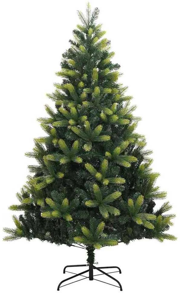 Dirbtinis sulankstomas Kalėdų medis su 300 LED Žalia 180 cm