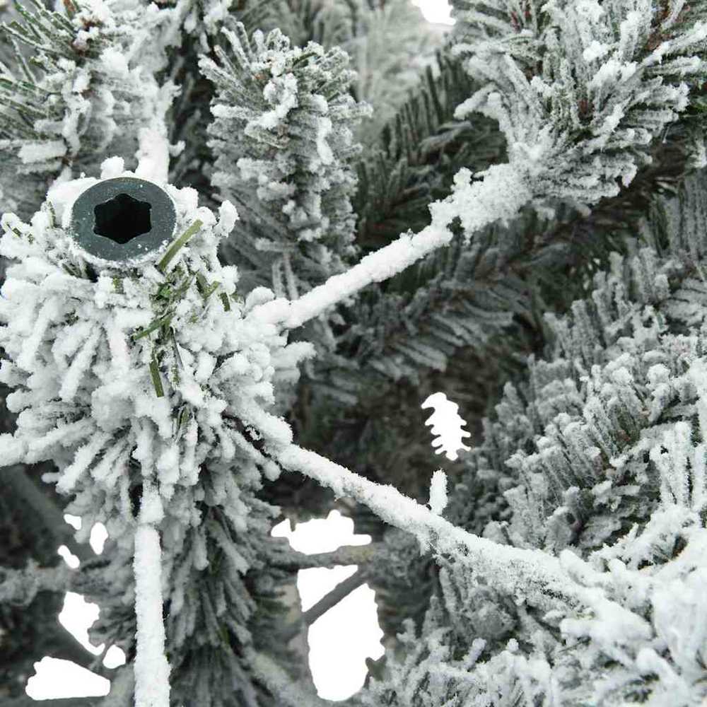 Dirbtinė Sulankstoma Kalėdų Eglutė Balta 240 cm PVC ir Plienas