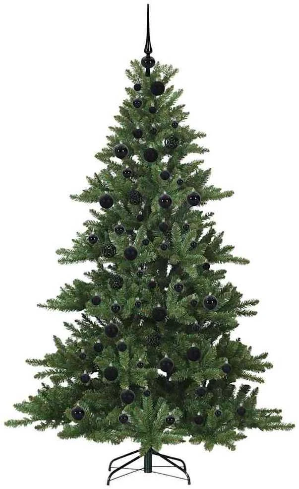 Dirbtinė Sulankstoma Kalėdų Eglutė Žalia 180 cm PVC ir Plienas