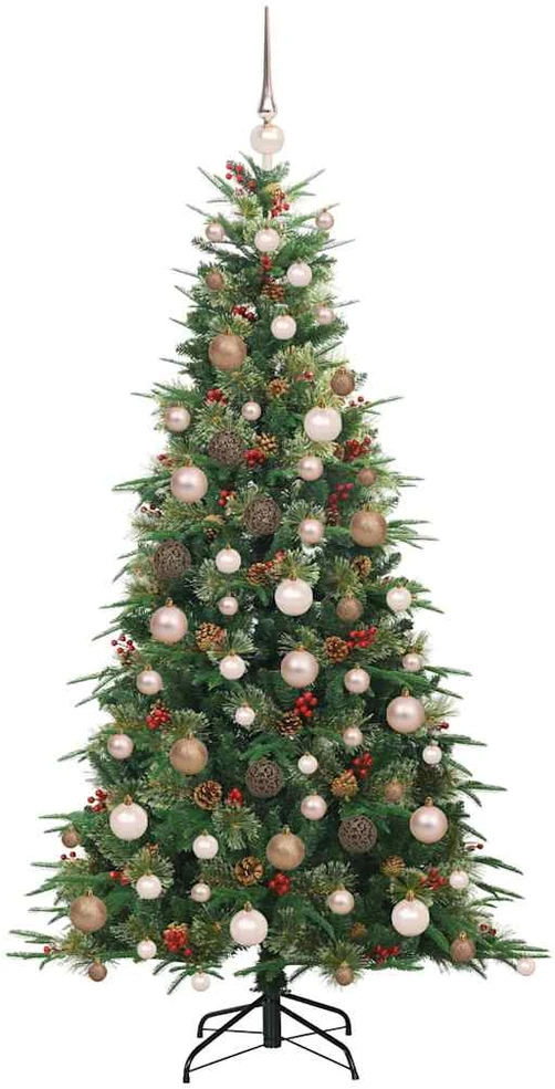 Dirbtinė Sulankstoma Kalėdų Eglutė su 300 LED 180 cm PE ir PVC