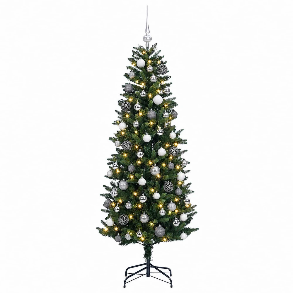 Dirbtinė kalėdinė eglutė su rutuliuku 240 cm 300 LED