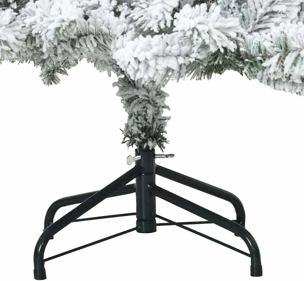 Dirbtinė Sulankstoma Kalėdų Eglutė Balta 150 cm PVC ir Plienas