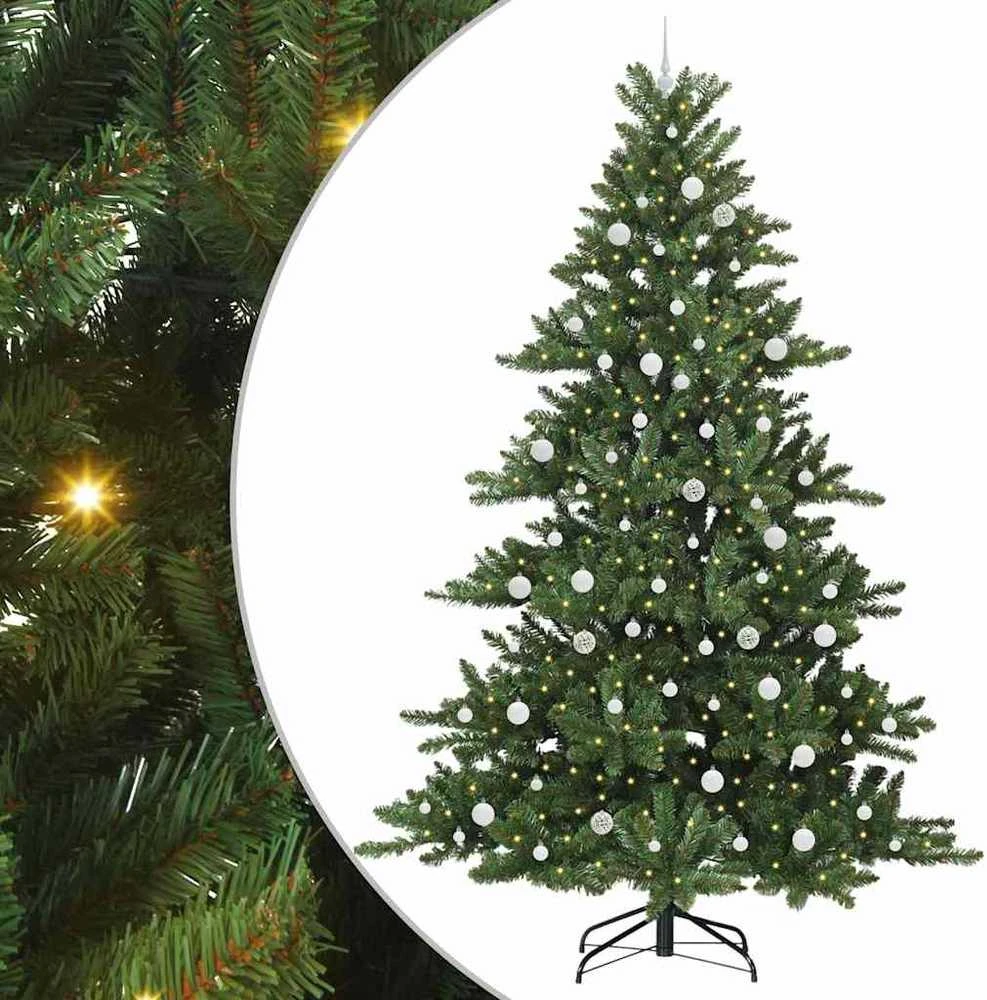 Dirbtinė Sulankstoma Kalėdų Eglutė Žalia 240 cm PVC ir Plienas