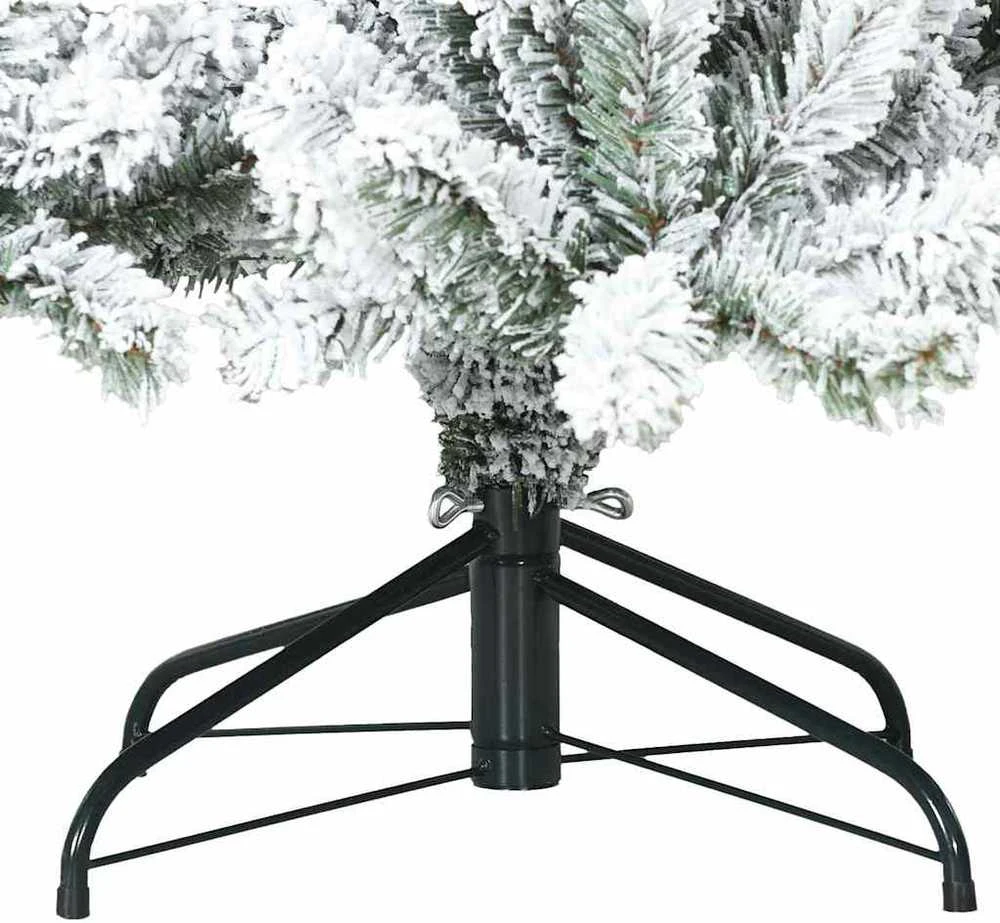 Dirbtinė Sulankstoma Kalėdų Eglutė Balta 180 cm PVC ir Plienas
