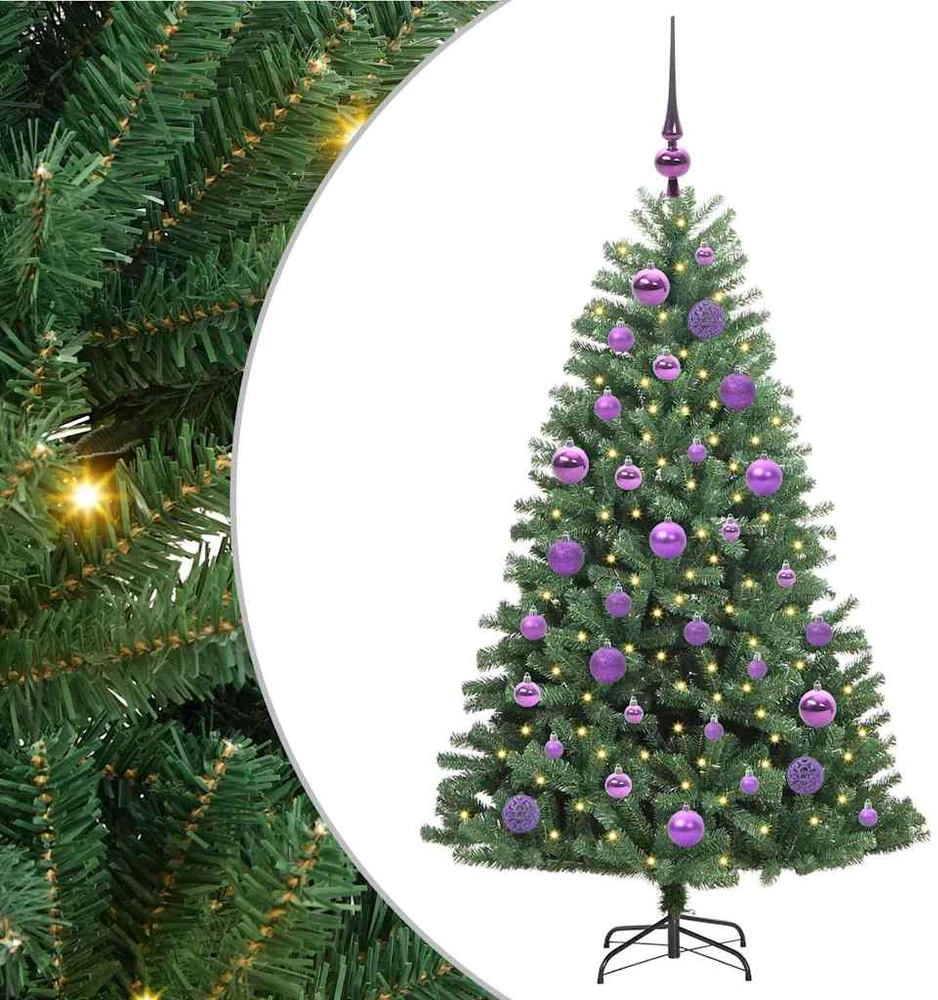 Dirbtinė Sulankstoma Kalėdų Eglutė Žalia 120 cm PVC ir metalas