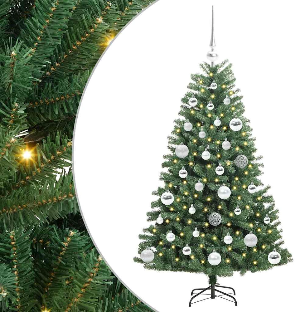 Dirbtinė Sulankstoma Kalėdų Eglutė Žalia 120 cm PVC ir metalas