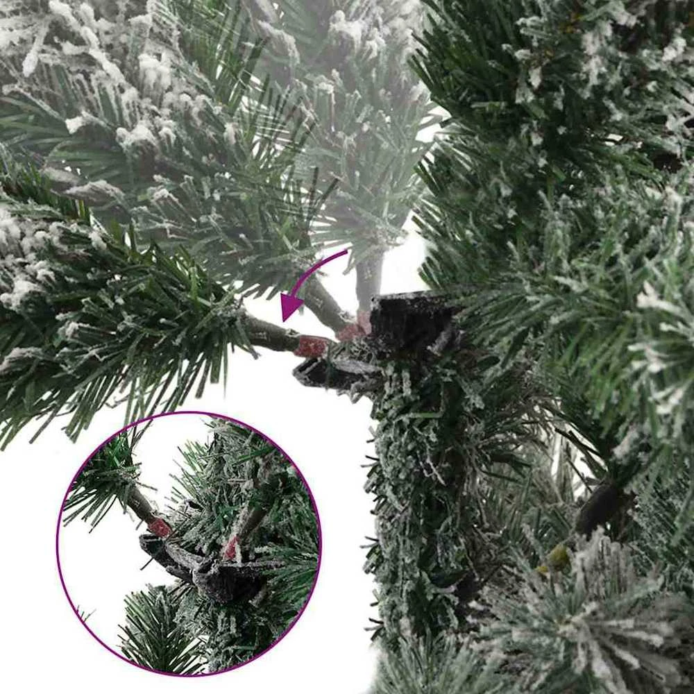 Dirbtinė Sulankstoma Kalėdų Eglutė Žalia ir balta 240 cm