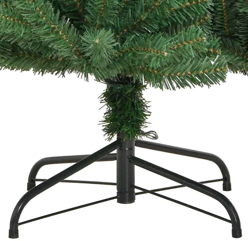 Dirbtinė Sulankstoma Kalėdų Eglutė Žalia 210 cm PVC ir metalas