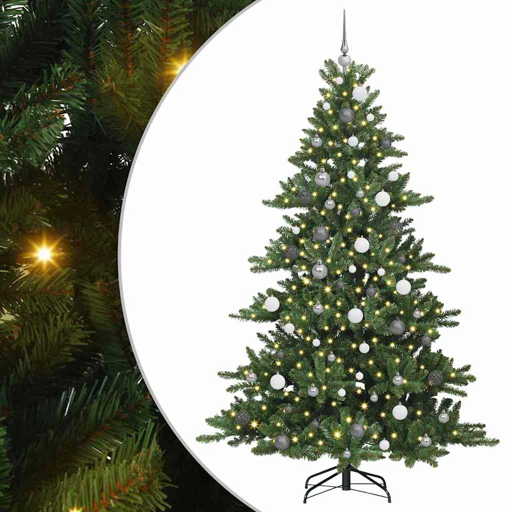 Dirbtinė Sulankstoma Kalėdų Eglutė Žalia 210 cm PVC ir Plienas