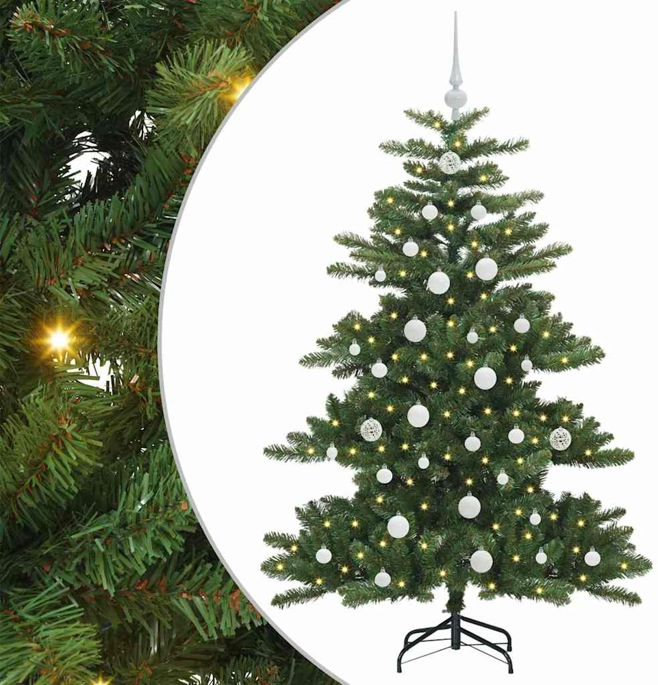 Dirbtinė Sulankstoma Kalėdų Eglutė Žalia 150 cm PVC ir Plienas