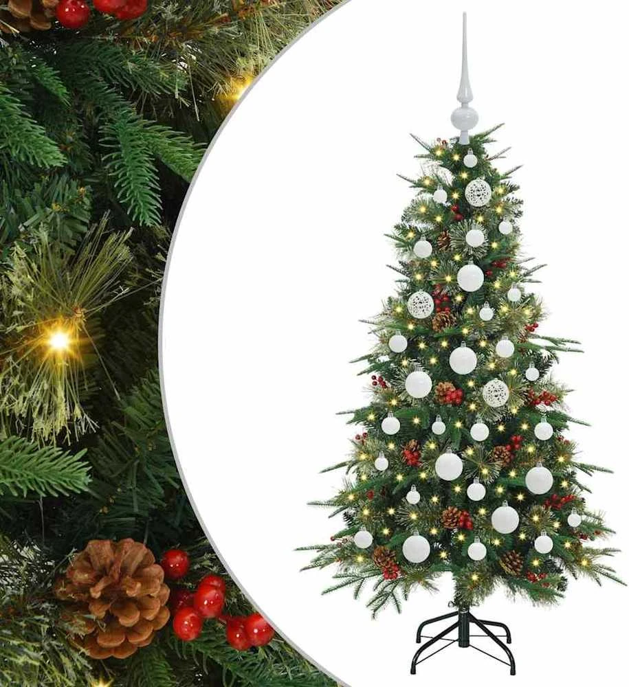 Dirbtinė Sulankstoma Kalėdų Eglutė Žalia 120 cm PE ir PVC