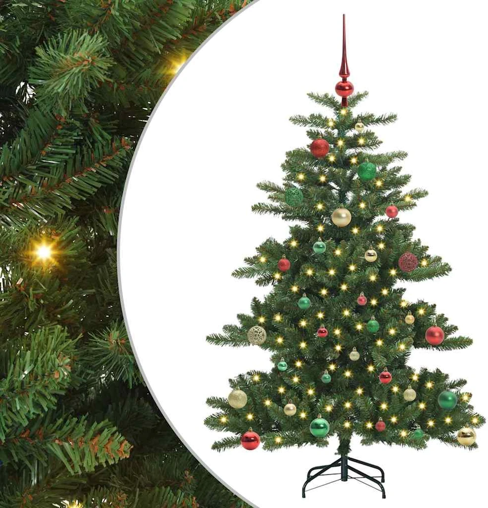 Dirbtinė Sulankstoma Kalėdų Eglutė Žalia 150 cm PVC ir Plienas