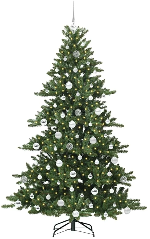 Dirbtinė Sulankstoma Kalėdų Eglutė Žalia 180 cm PVC ir Plienas