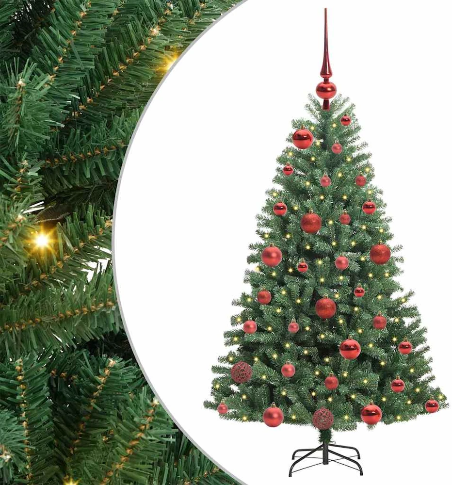 Dirbtinė Sulankstoma Kalėdų Eglutė Žalia 120 cm PVC ir metalas