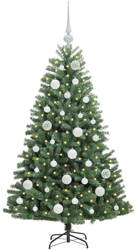 Dirbtinė Sulankstoma Kalėdų Eglutė Žalia 120 cm PVC ir metalas