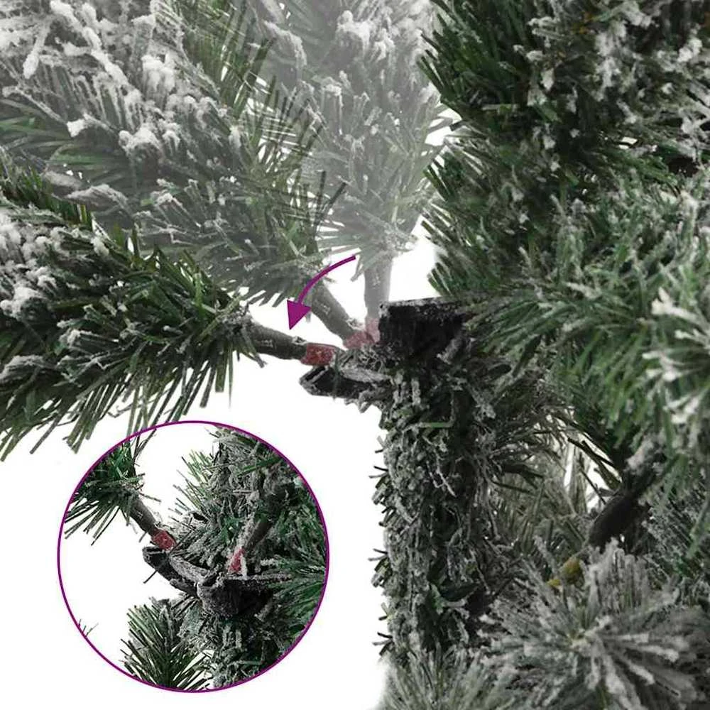 Dirbtinė Sulankstoma Kalėdų Eglutė Žalia ir balta 180 cm