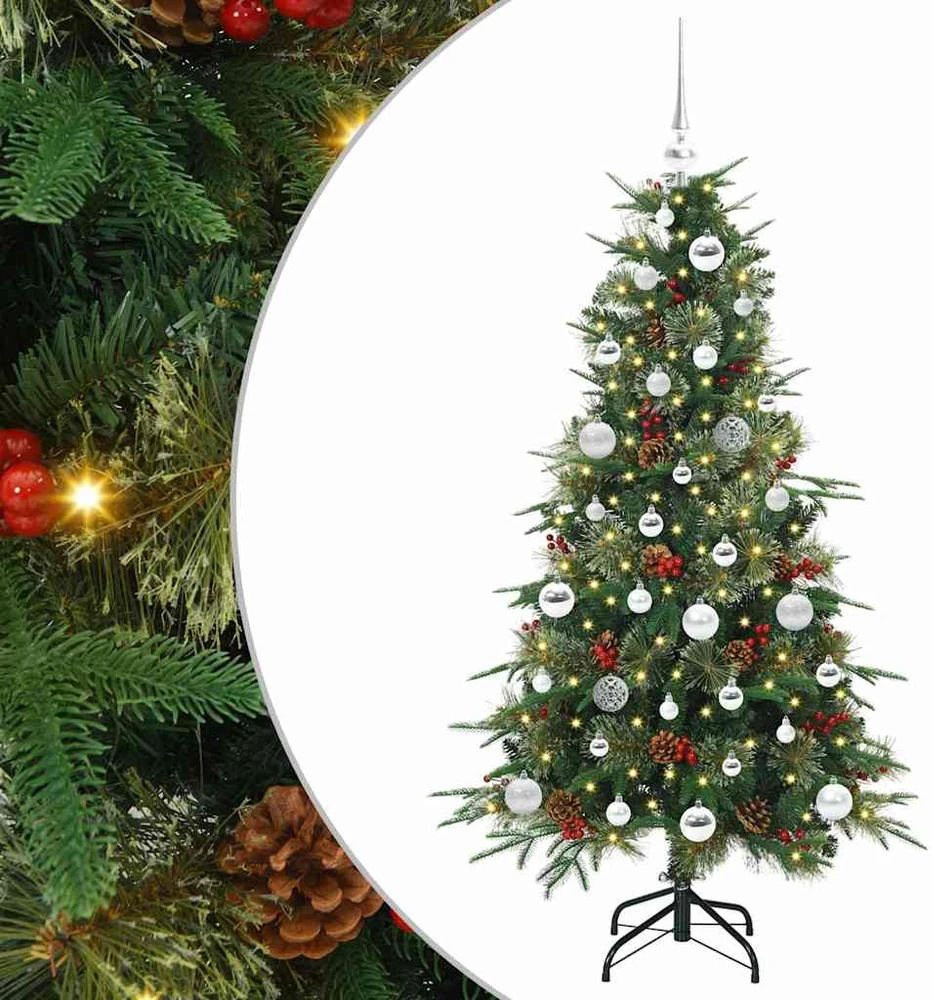 Dirbtinė Sulankstoma Kalėdų Eglutė Žalia 150 cm PE ir PVC