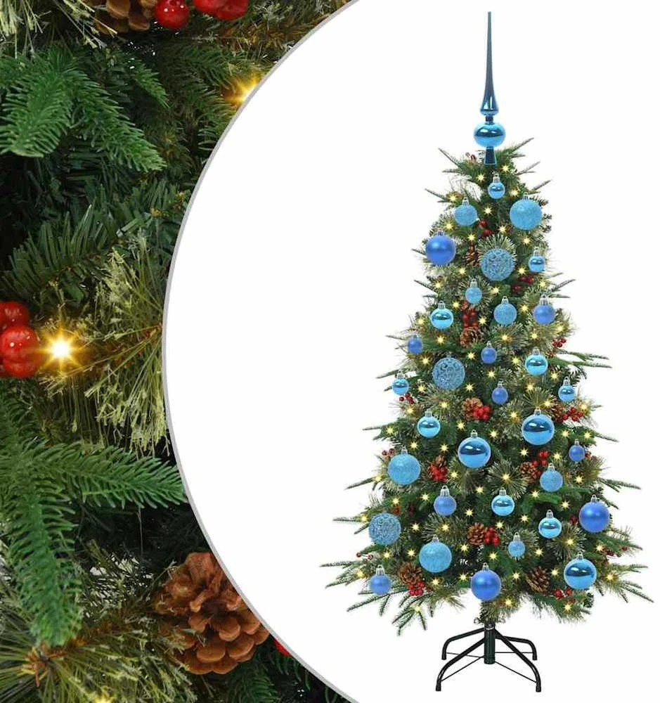 Dirbtinė Sulankstoma Kalėdų Eglutė Žalia 120 cm PE ir PVC