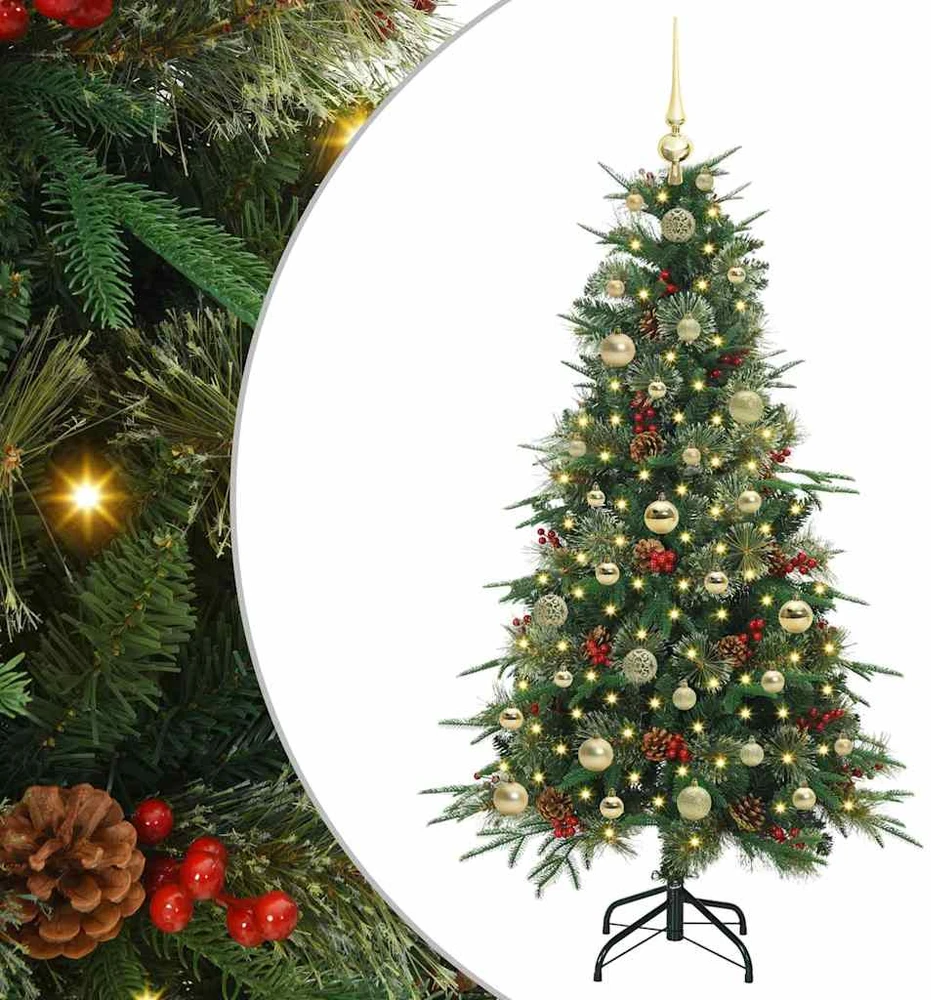 Dirbtinė Sulankstoma Kalėdų Eglutė Žalia 150 cm PE ir PVC