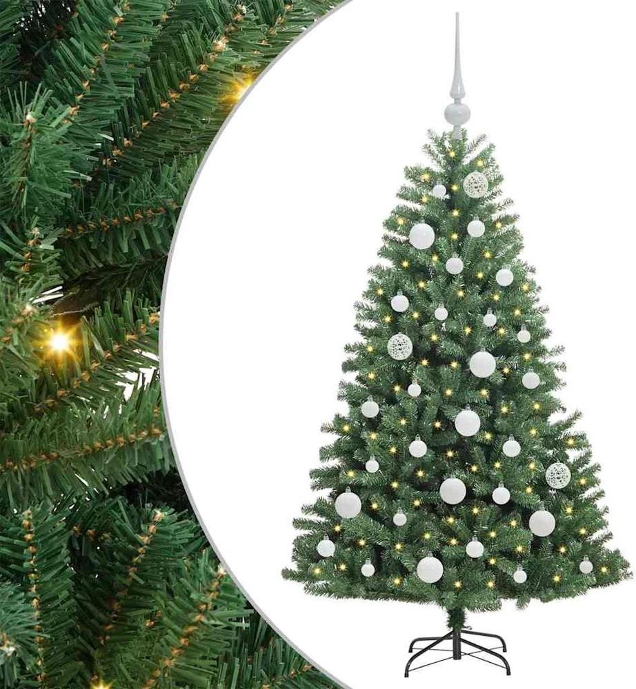 Dirbtinė Sulankstoma Kalėdų Eglutė Žalia 120 cm PVC ir metalas