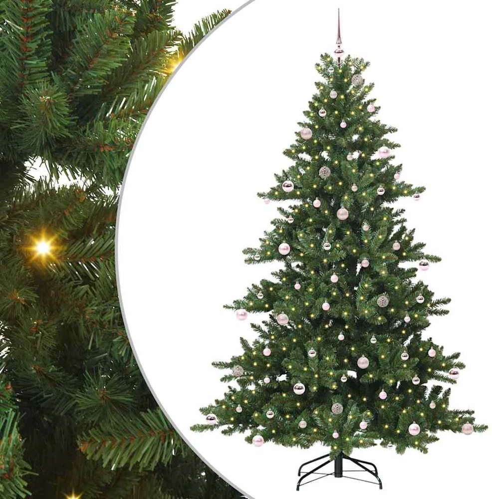 Dirbtinė Sulankstoma Kalėdų Eglutė Žalia 240 cm PVC ir Plienas