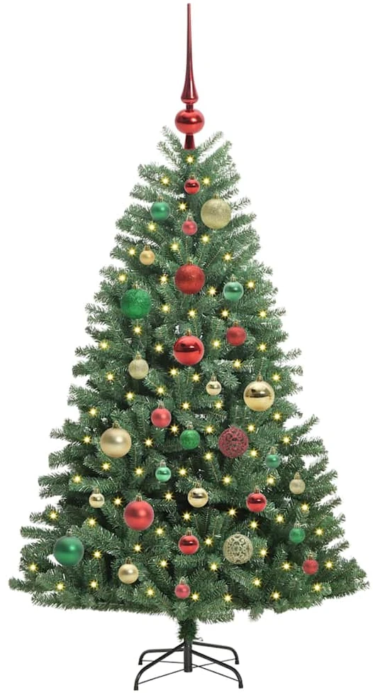 Dirbtinė Sulankstoma Kalėdų Eglutė Žalia 120 cm PVC ir metalas
