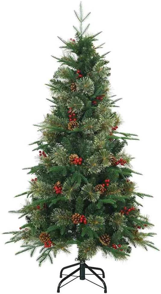 Dirbtinė Sulankstoma Kalėdų Eglutė Žalia 150 cm PE ir PVC
