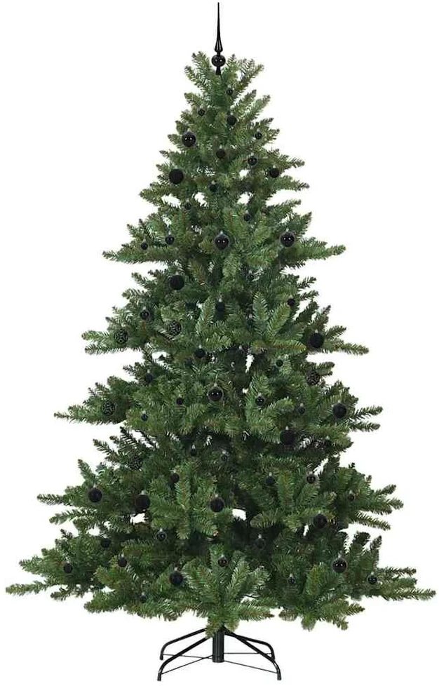 Dirbtinė Sulankstoma Kalėdų Eglutė Žalia 240 cm PVC ir Plienas