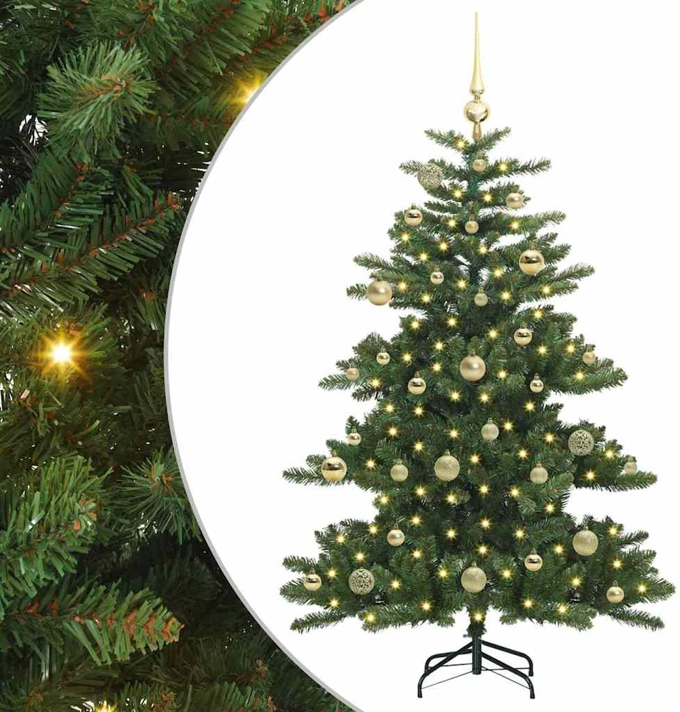 Dirbtinė Sulankstoma Kalėdų Eglutė Žalia 150 cm PVC ir Plienas