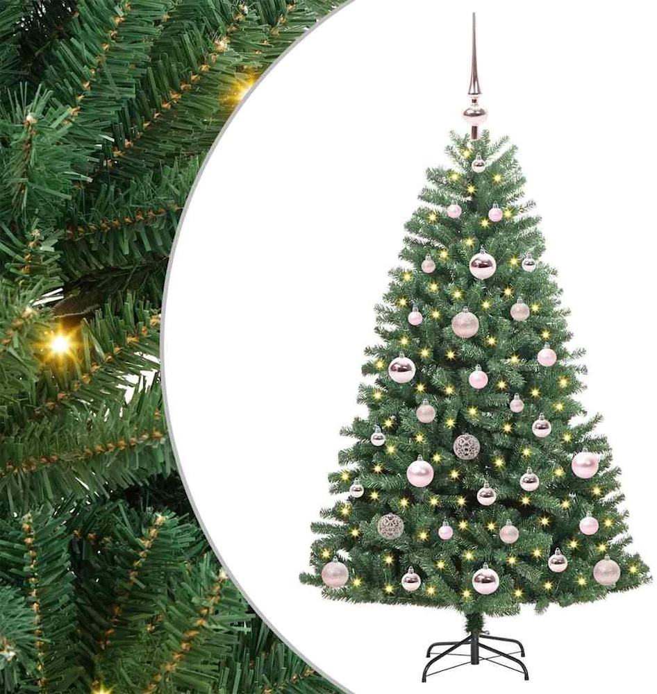 Dirbtinė Sulankstoma Kalėdų Eglutė Žalia 120 cm PVC ir metalas