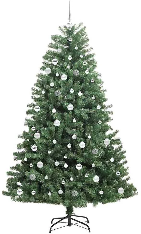 Dirbtinė Sulankstoma Kalėdų Eglutė Žalia 210 cm PVC ir metalas