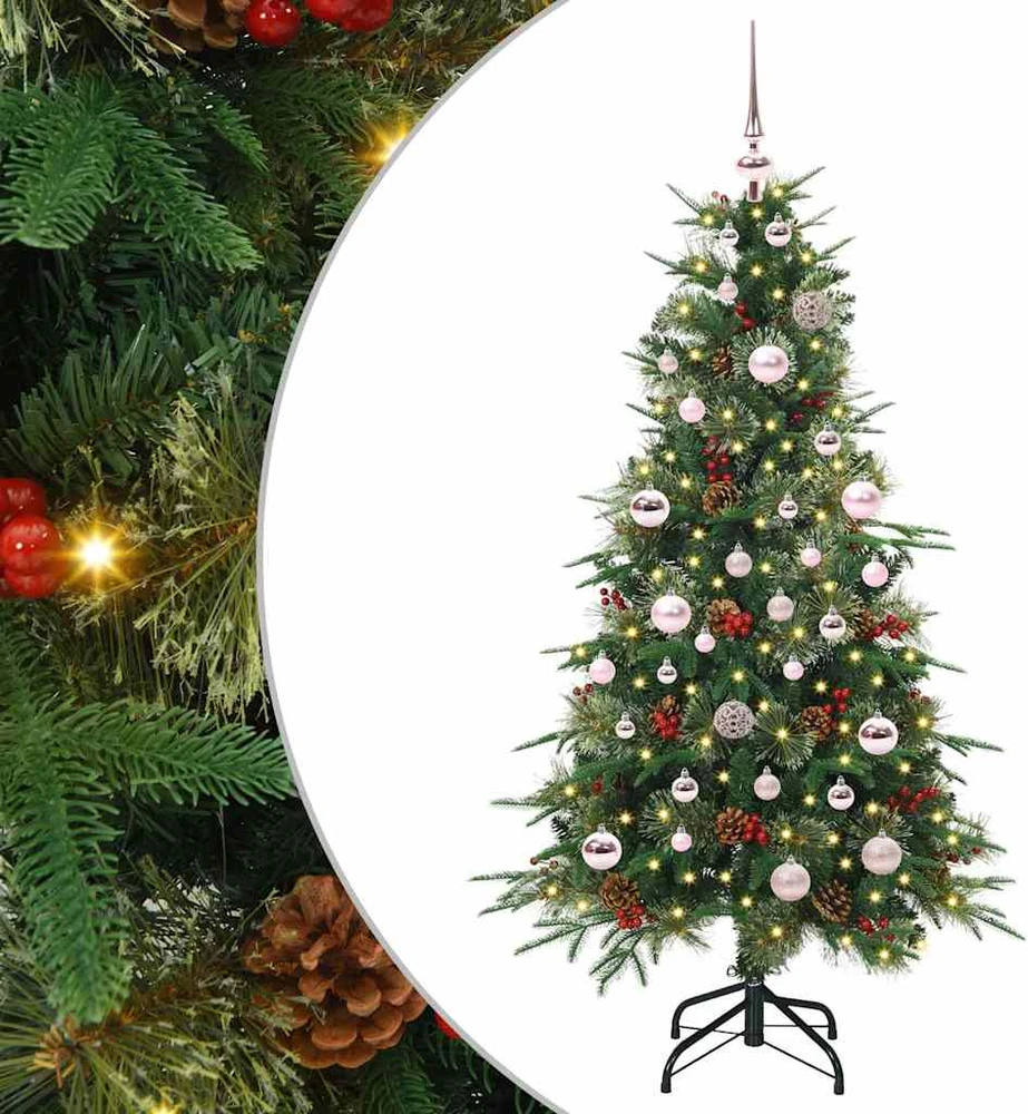 Dirbtinė Sulankstoma Kalėdų Eglutė Žalia 150 cm PE ir PVC